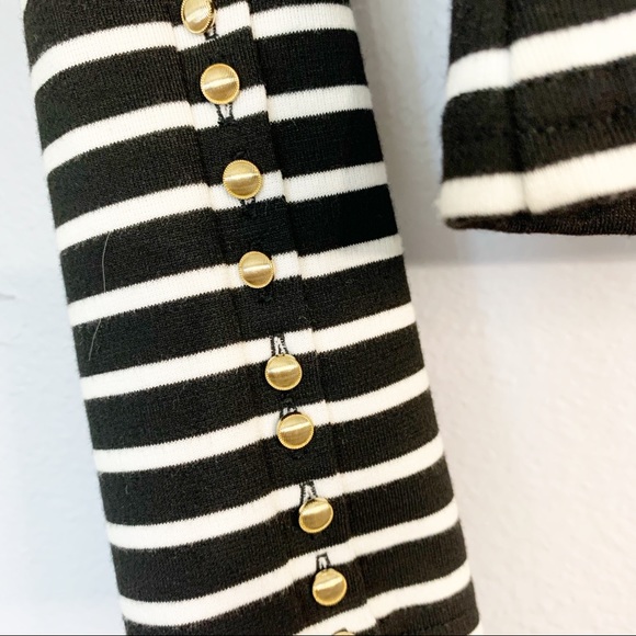 DEREK LAM 10 CROSBY Striped Off Shoulder Top - Picture 6 of 6